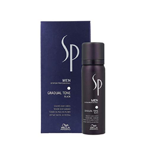 Wella System Professional Men Gradual Tone Black 60ml - coloración negro