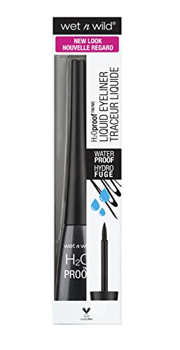 Wet n Wild H2O Proof Liquid Eyeliner, Perfilador para Ojos, Negro, 5 ml (E879)