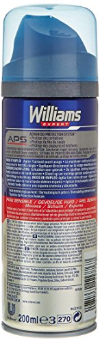 WILLIAMS espuma de afeitar piel sensible spray 200 ml