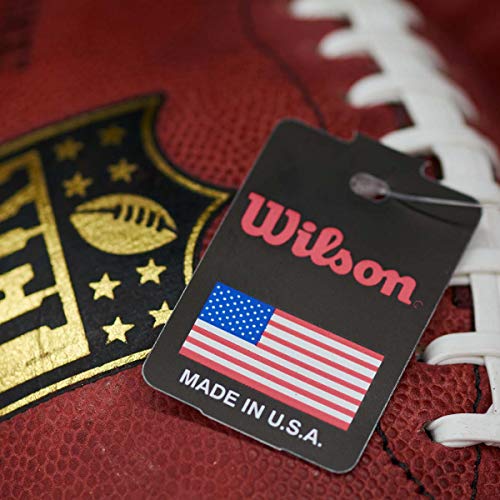 Wilson WTF1100 Pelota de fútbol Americano The Duke Balón Oficial de la NFL Cuero Horween para Jugadores y coleccionistas ambiciosos, Hombre, Marrón, Talla Única