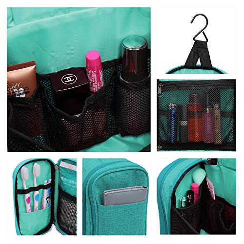 Wind Took Neceser Maquillaje Neceser de Viaje con Colgar Neceser Hombre Bolsas de Aseo Neceser Mujer cosméticos Organizador Accesorios de baño