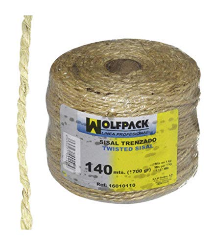 WOLFPACK LINEA PROFESIONAL 16010110 Cuerda Sisal Nº3 4-2 Cabos (Bobina 700 gr./140 m.)