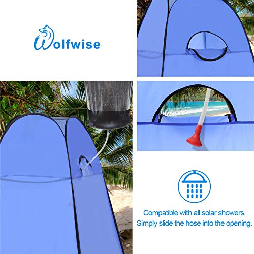 WolfWise Tienda de Campaña Tent Abrir Cerrar Automáticamente Pop Up Portable Sirve para Camping Playa Bosques Zonas de montaña Ducha Aseo Carpas