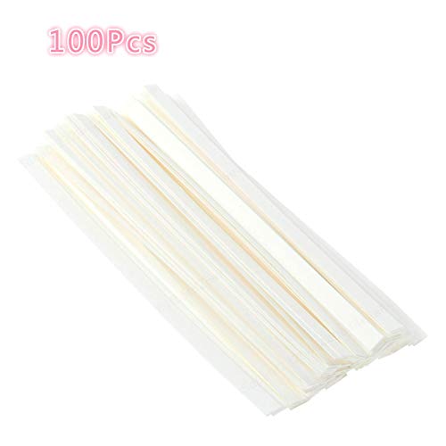 Wuyee 100Pcs Probador de Prueba de Fragancia Blanca Perfumes Tiras de Papel Aceites Esenciales de aromaterapia para Mujeres