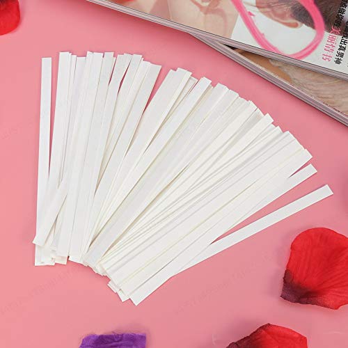 Wuyee 100Pcs Probador de Prueba de Fragancia Blanca Perfumes Tiras de Papel Aceites Esenciales de aromaterapia para Mujeres