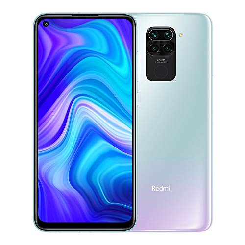 Xiaomi Redmi Note 9 - Smartphone de 6.53” FHD (DotDisplay, 4 GB RAM, 128 GB ROM, cámara Quad de 48 MP, Hotshot 3.5 mm, Headphone Jack, batería de 5020 mAh) Polar White [International Versión]