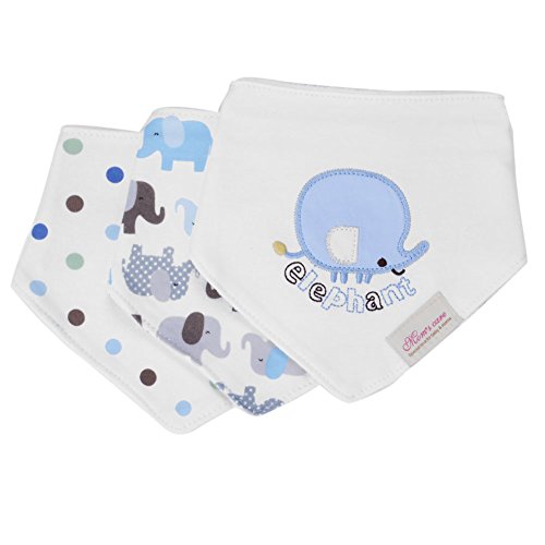 Yafane 6 x Baberos del Bebé Algodón Babero Bandana Absorbente para Niños