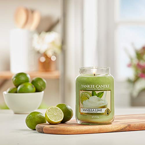 Yankee Candle vela grande y aromatica, Vanilla Lime