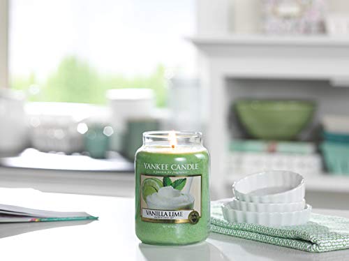 Yankee Candle vela grande y aromatica, Vanilla Lime