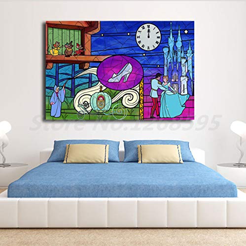 yhnjikl Cenicienta Midnight Romance HD Wall Art Canvas Poster y Print Canvas Painting Imagen Decorativa para Sala de Estar Decoración para el hogar 40X60Cm Sin Marco