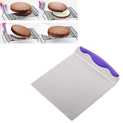 YiGo 1pc Cake Levantador Hornear el Pastel de Seguridad Levantador Transferencia Pala de Acero Inoxidable Espátula Cookies Inferior Mover raspador para Hornear Pizza Hecha en casa del Pan de la Torta