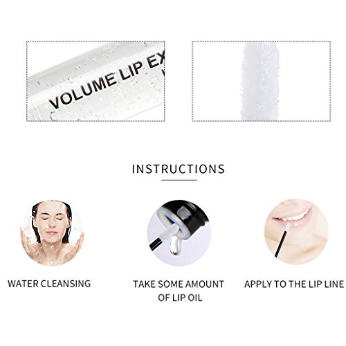 YILONG Transparente Lip Gloss Labial Hidratante Claro Aceite Duradero Brillo de Labios, Labios hidratante Larga Duración línea Fina de Labios hidratante