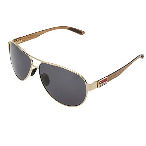 YJDZHSQ Gafas De Sol Gafas De Sol Polarizadas De Moda para Hombres Gafas De Fibra De Carbono Lente Verde Hombres Que Conducen Gafas De Sol Vintage Mujeres