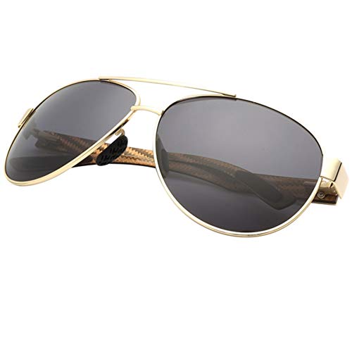 YJDZHSQ Gafas De Sol Gafas De Sol Polarizadas De Moda para Hombres Gafas De Fibra De Carbono Lente Verde Hombres Que Conducen Gafas De Sol Vintage Mujeres