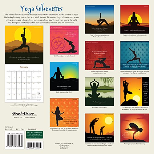 Yoga Silhouettes 2017 Calendar