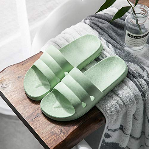 ypyrhh Mule de baño Drain Quick,Zapatillas de Hombre y Mujer,Sandalias de Pareja y Zapatillas,Zapatillas de baño de Suela Blanda EVA-Verde Claro_37-38,Chanclas Eva Toe Post para Mujer