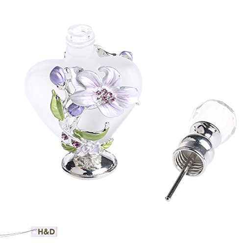 YUFENG - Botella de Perfume de Cristal vacía rellenable Hecha a Mano para decoración del hogar, Regalo de Boda para Mujer