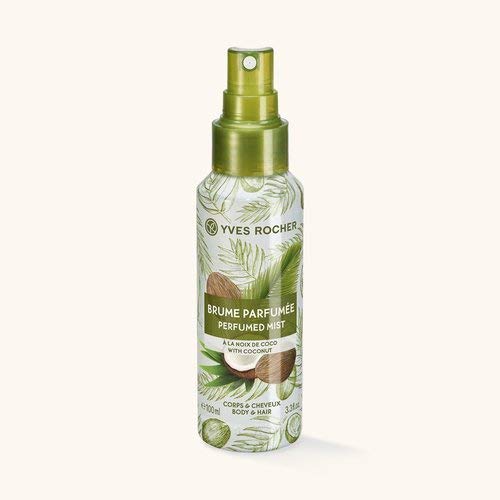 Yves Rocher – Spray aromático de coco: para rociar sobre el cuerpo y el cabello.