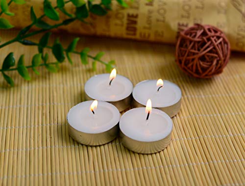 Zan Village Homeware - Velas de té de 4 horas de duración, 12 g, paquete de 100 unidades