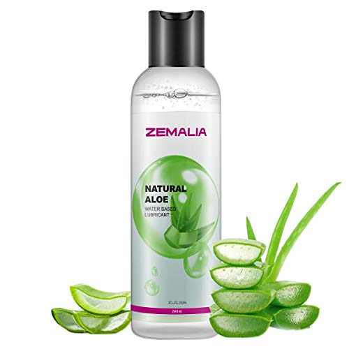 ZEMALIA | Gel lubricante sexual a base de agua íntimo de larga duración sabor aloe vera. Ideal para sexo anal, vaginal y oral |Natural 100%| Lubricante Natural |150ml