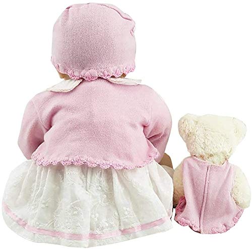 ZIYIUI 22" 55 cm Muñeca Reborn Muñecos bebé Niña Renacida Baby Dolls Suave Vinilo Silicona Juguetes Regalo de Cumpleaños