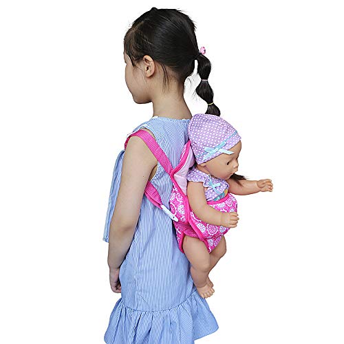 ZOEON Portabebés para Muñecas y Pañales para Muñecas, Accesorios para 18" Muñecos Bebé (40-45 cm) (1)