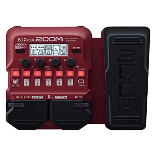 Zoom B1X FOUR - Pedal de efectos para bajo con pedal de expresión