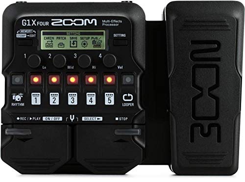 Zoom G1X FOUR - Pedal de efectos para guitarra con pedal de expresión