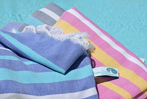 ZusenZomer Fouta XL, Toallas Hammam Ibiza | Toalla Turco, Ideal para Vacaciones, Playa, Sauna | 100% Algodón | Diseño Exclusivo