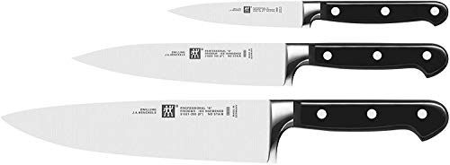 Zwilling PROFESSIONAL S - Set de 3 cuchillos, puntilla, fileteador y cebollero, acero inoxidable