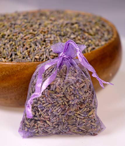 10 pcs 5 G Bolso de bolsas de Organza de flores de lavanda seca - acogedor bolsa sobres lleno de lavanda seca - Natural aroma fragancia para aromatherapy-car-closet-drawers-moths-wardrobe