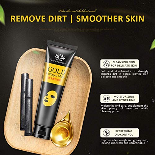 24k Gold Bio Collagen Peel-off Facial Mask Whitening Anti-Wrinkle Face Masks Skin Care Face Lifting Firming Moisturize 60g