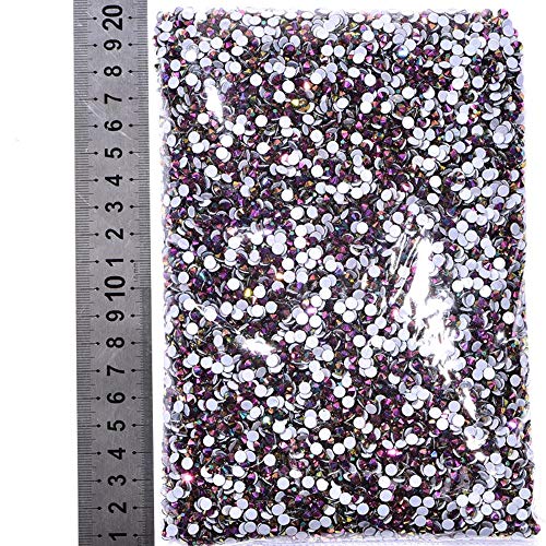 2880Pcs / Bulk Bag 6.4-6.4mm SS30 Venta al por mayor de alta calidad Mejor DMC Hotfix Rhinestones 41 colores Crystal Hot Fix Rhinestone F0252, Black Diamond