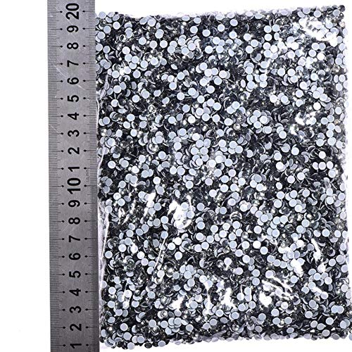 2880Pcs / Bulk Bag 6.4-6.4mm SS30 Venta al por mayor de alta calidad Mejor DMC Hotfix Rhinestones 41 colores Crystal Hot Fix Rhinestone F0252, Black Diamond