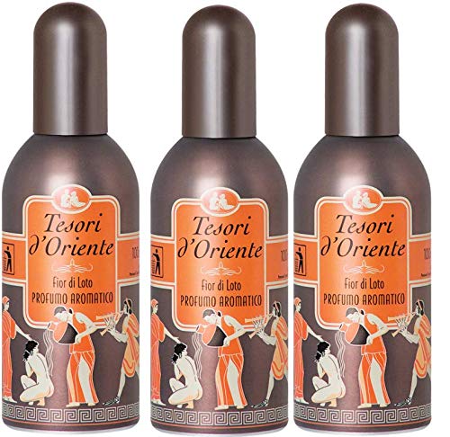 3x Tesori dÂ´Oriente Spray Para El Cuerpo Flor De Loto 100ml EDT Eau de Toilette