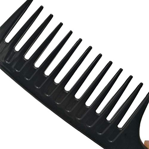 ABS Peine ancho Herramienta de estilo duradero Dientes anchos Horquilla Peine Cepillo de pelo Pompadour Peinado Accesorios para el cabello Regalo