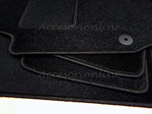 Accesorionline Alfombrillas para SAAB 93 Todos los Modelos A Medida con talonera Alfombras esterillas 9-3 (SAAB 93 Desde 2003 Todos los Modelos)