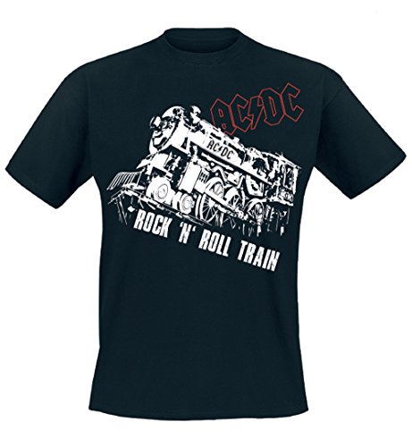 AC/DC Black – Camiseta de, Negro, Hombre, Color Negro, tamaño Medium