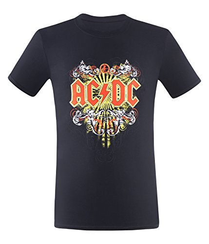 AC/DC Tattoo – Camiseta de, Todo el año, Hombre, Color Negro, tamaño XX-Large