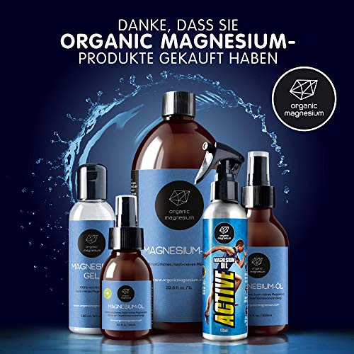 Aceite de magnesio Ultra Pur – 1000 ml | 100% natural de piedra de zechstein puro aceite orgánico de magnesio | perfecto para deportes y relajación muscular | líquido concentrado