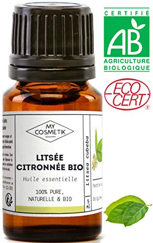 Aceite esencial de listea citrica orgánico (verbena exótica) - MyCosmetik - 10 ml