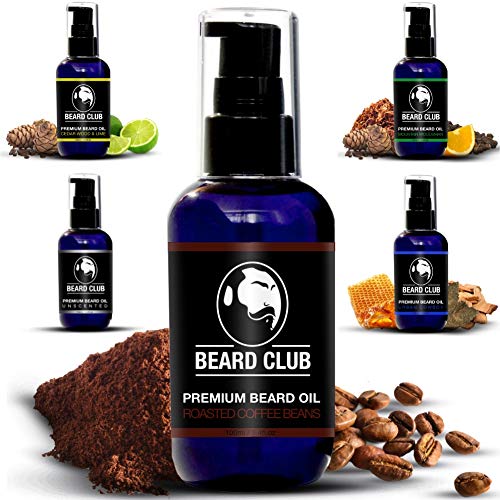 Aceite Para Barba Premium | Roasted Coffee Beans | Deja tu Barba Suave, Sin Picor y Sin Escamas, Ayuda a su Crecimiento y Deja un Olor Increíble | Acondicionador Para Hombre 100% Natural Para Barba