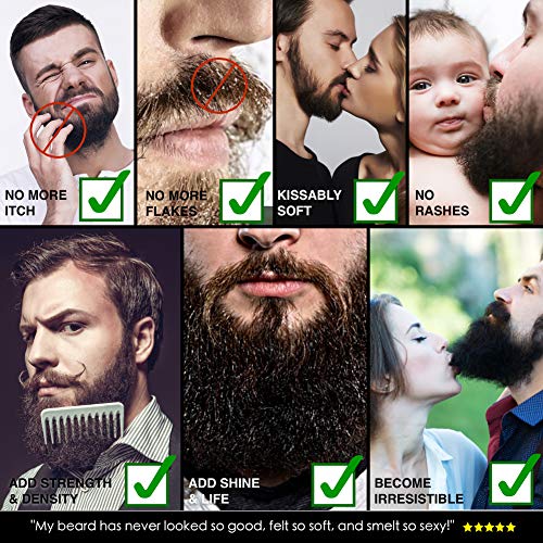 Aceite Para Barba Premium | Roasted Coffee Beans | Deja tu Barba Suave, Sin Picor y Sin Escamas, Ayuda a su Crecimiento y Deja un Olor Increíble | Acondicionador Para Hombre 100% Natural Para Barba