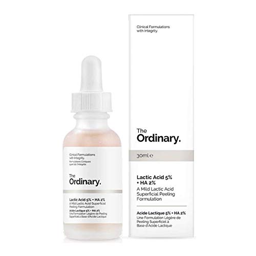 Ácido láctico 5 % +HA 2 %, marca The Ordinary (30 ml)