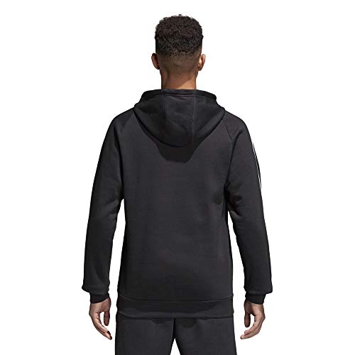 adidas CORE18 Hoody Sudadera con Capucha, Hombre, Negro (Negro/Blanco), XL