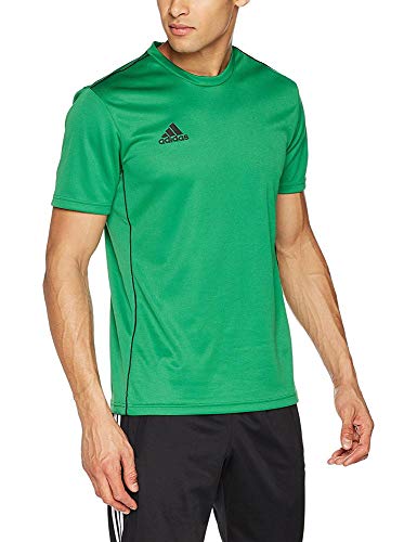 adidas CORE18 JSY T-Shirt, Hombre, Bold Green/Black, L