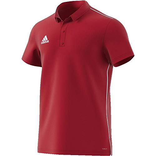 Adidas CORE18 POLO Polo shirt, Hombre, Power Red/ White, L