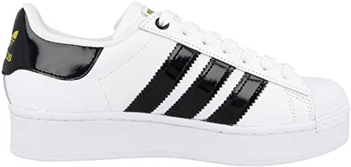 adidas Superstar Bold, Sneaker Womens, Footwear White/Core Black/Gold Metallic, 38 2/3 EU