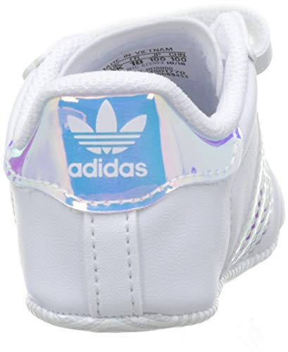 adidas Superstar Crib, Zapatillas Unisex bebé, Blanco (Footwear White/Footwear White/Core Black 0), 17 EU