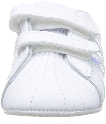 adidas Superstar Crib, Zapatillas Unisex bebé, Blanco (Footwear White/Footwear White/Core Black 0), 17 EU